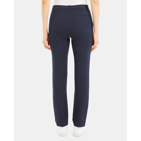 Womens Size 8 Theory Double Knit Jersey Pants Blue EUC - Picture 2 of 6